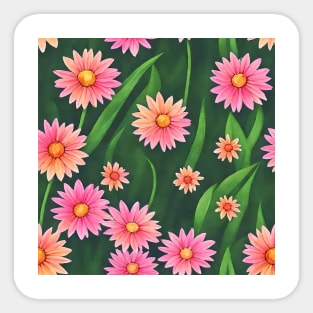 Pink Daisies Sticker